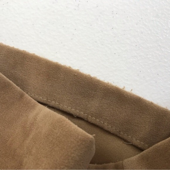 Vintage Sag Harbor Faux Suede Camel Pants Women Size 14 High Waist Elastic Waist - Picture 8 of 10